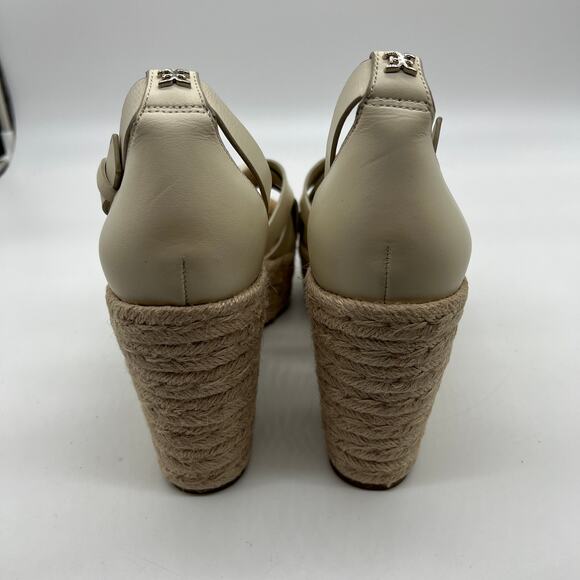 Sam Edelman Shoes Size 10 M Woven Leather Wedges Marietta Modern Ivory - Picture 10 of 14